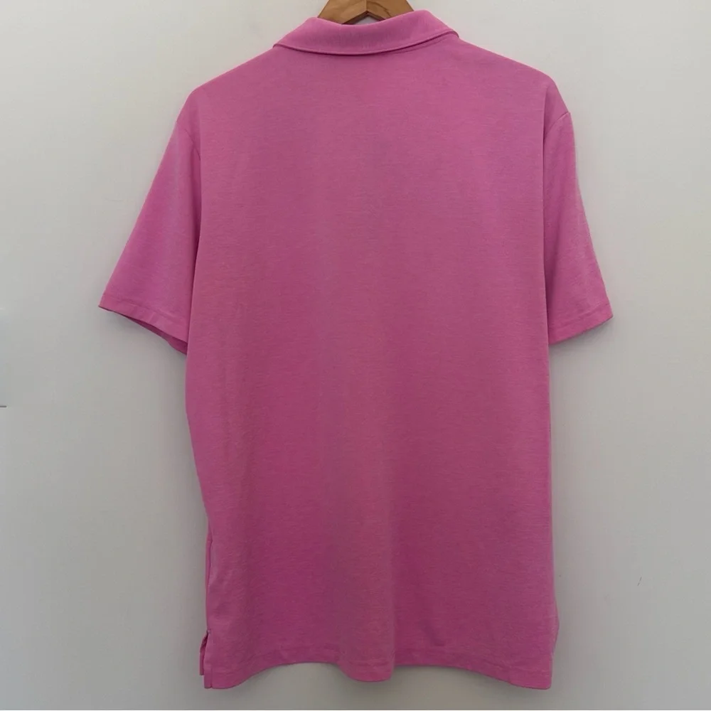 Adidas Men's Vibrant Pink Polo Shirt